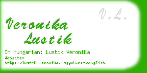 veronika lustik business card